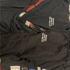 Alexander Wang Black Graphic Sweatpants and long sleeve with Multicolor Accents